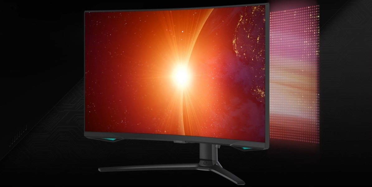 LCD monitor 32“ Samsung Odyssey G8 Neo prehnutý