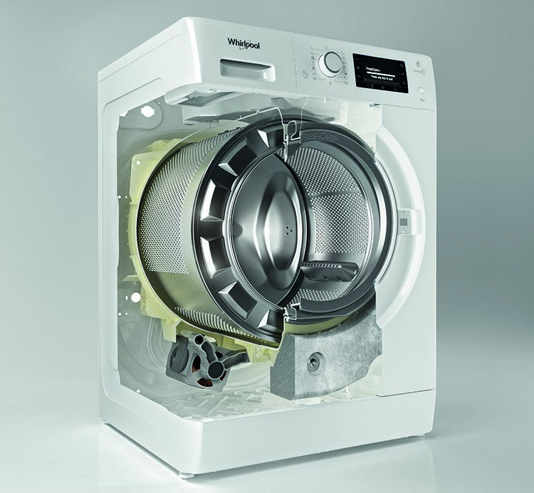 Speciálně vyvinutý motor Pračka WHIRLPOOL FWG71284W EU