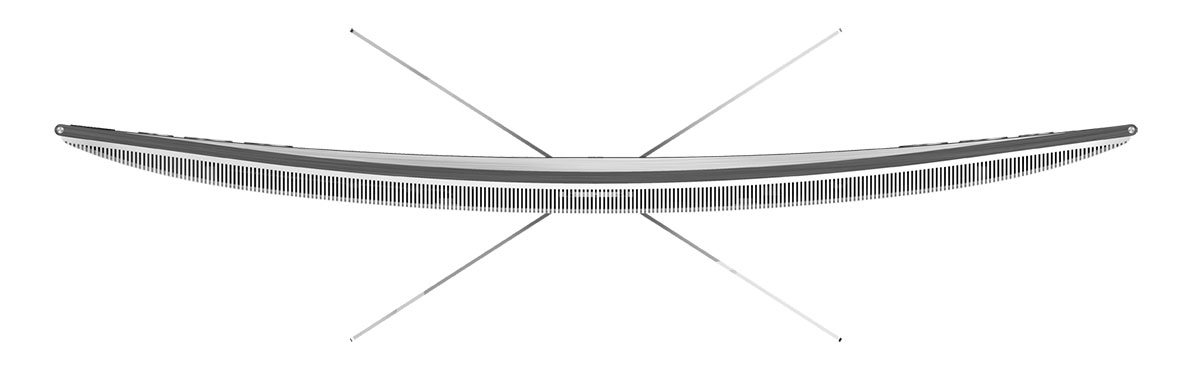 TCL U65S9906, prohnutá 