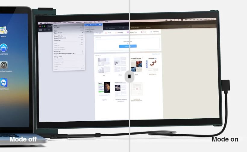 LCD-Monitor Mobile Pixels New DUEX Max