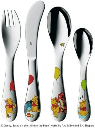 Baby cutlery WMF 1283506040 “Medvídek Pú“