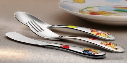 Baby cutlery WMF 1283506040 “Medvídek Pú“