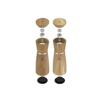 WMF mechanische Gewürzmühle Salz- und Pfeffermühlenset Ceramill® Nature 652334500