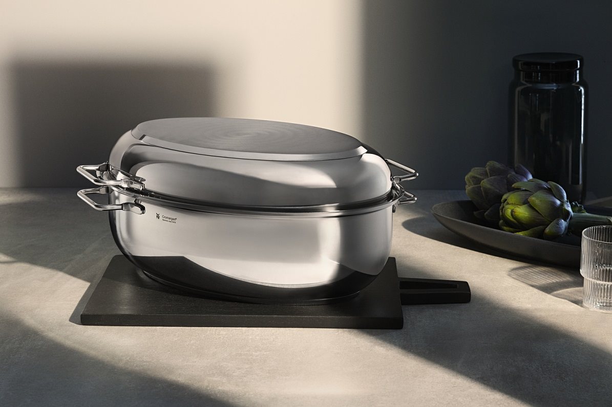 WMF ovale Auflaufform mit Deckel 788016040