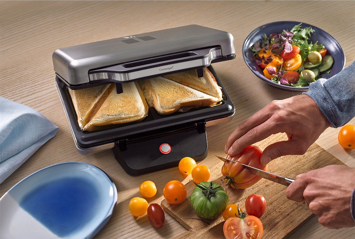 Stainless steel XXL sandwich toaster