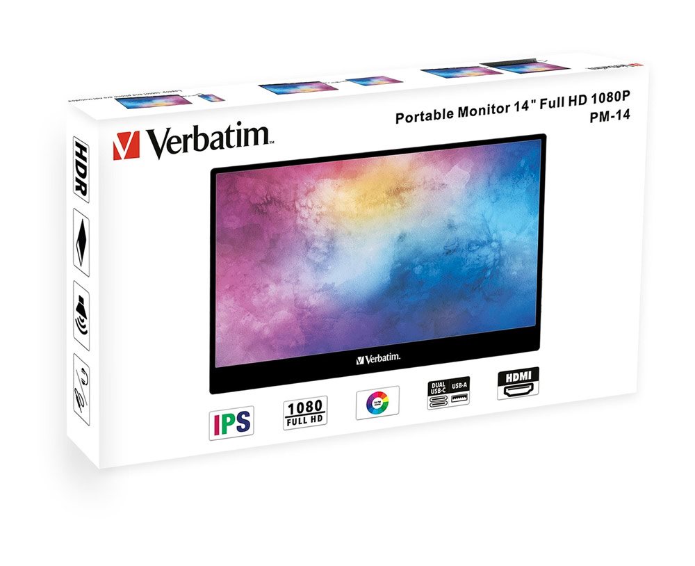 Verbatim PM-14 Tragbarer Full HD-Monitor