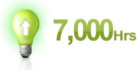 až 7000 hodin provozu