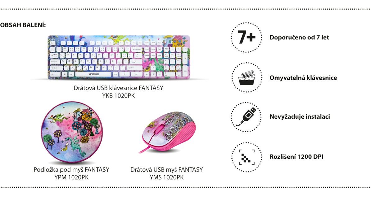 Yenkee Fantasy Set Girls 