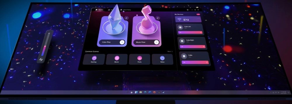 LED světlo YEELIGHT Cube Smart Lamp - Light Gaming Cube Panel - Base