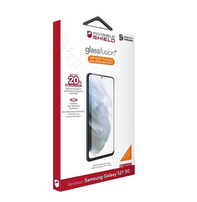 Glass Protector - ZAGG InvisibleShield GlassFusion+ D3O for Samsung S21 5G