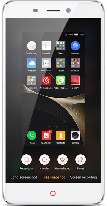 Mobilní telefon Nubia N1 White Gold Rekordně rychlý snímač otisků prstů