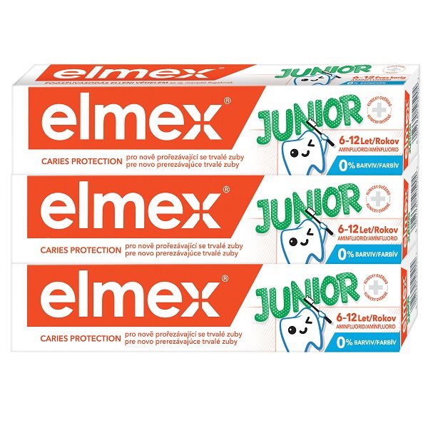 Zubní pasta ELMEX Junior 3 × 75 ml