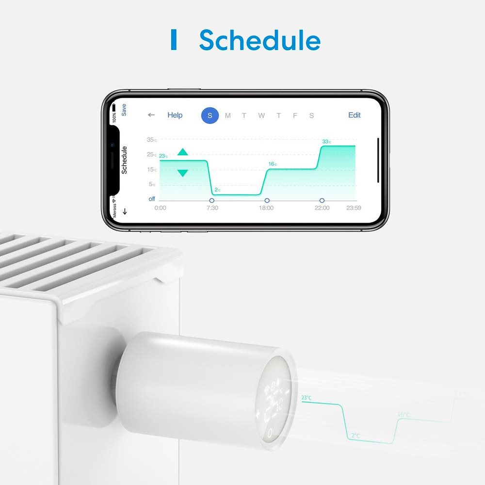 Meross Smart Thermostat Ventil