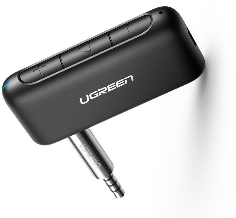 UGREEN 2x RCA Bluetooth 5.0 receiver adapter, 3.5mm jack, aptX black