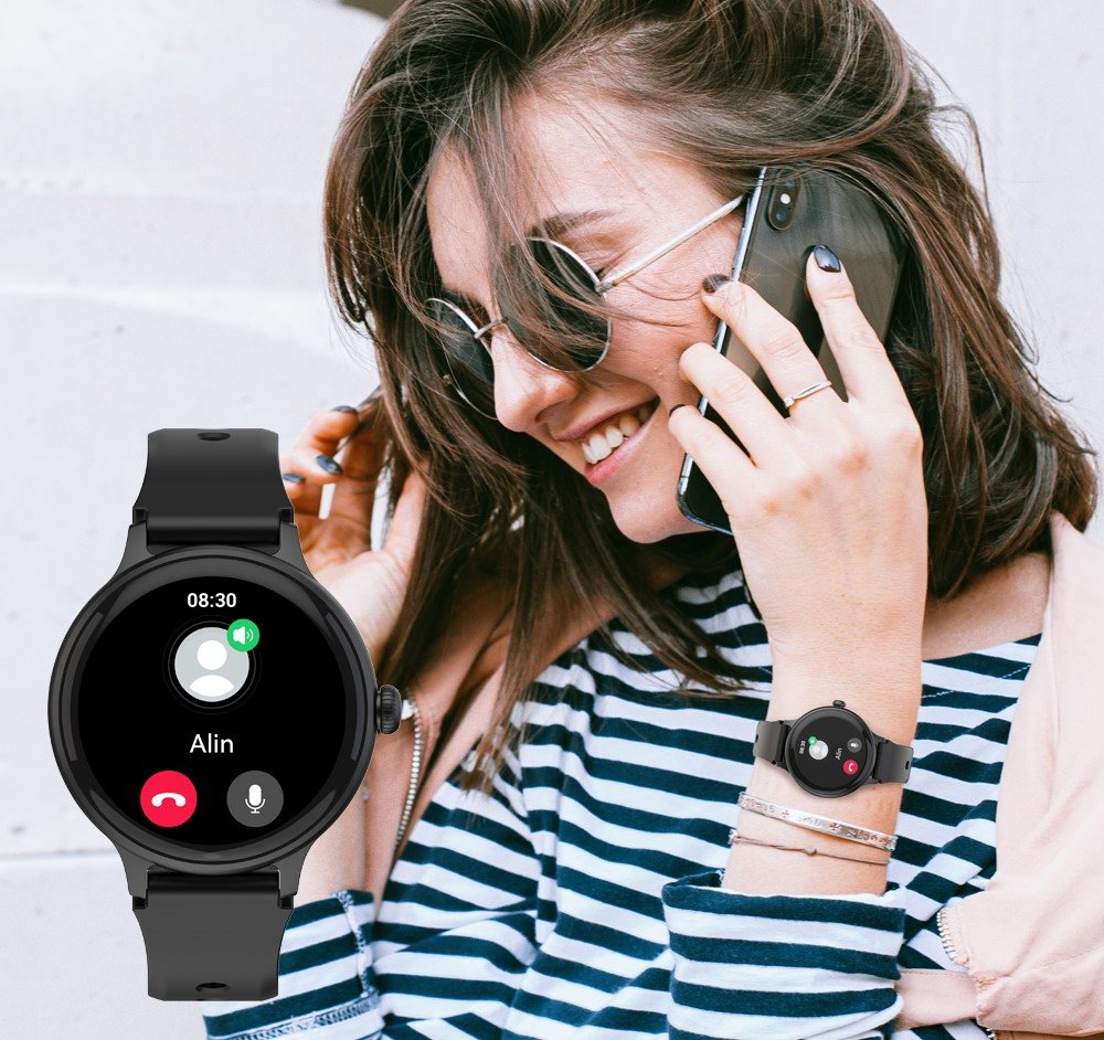 Chytré hodinky WowME Round Mini black