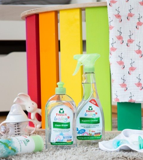 FROSCH Baby Hypoallergenic Detergent for Baby Bottles and Dummies 2 × 500ml  - Eco-Friendly Dish Detergent