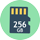 Samsung 256 GB micro SD kártyák