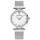 Dámské stříbrné hodinky s kamínky