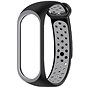 Řemínek Eternico Sporty pro Xiaomi Mi band 5 / 6 / 7 solid black and gray - Řemínek