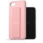AlzaGuard Liquid Silicone Case with Stand pro iPhone 7 / 8 / SE 2020 / SE 2022 růžové - Kryt na mobil