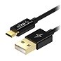 Datový kabel AlzaPower Core Micro USB 1m černý - Datový kabel