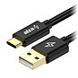 Datový kabel AlzaPower AluCore Charge 2.0 USB-C 3m černý - Datový kabel