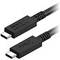 Datový kabel AlzaPower Core USB-C / USB-C USB4, 5A, 100W, 0.5m černý - Datový kabel