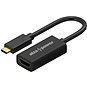 AlzaPower USB-C (M) na HDMI 2.0 4K 60Hz (F) 0.1m matná černá - Redukce