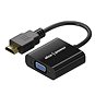 AlzaPower HDMI (M) na VGA (F) 0.1m lesklá černá - Redukce