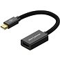 Redukce AlzaPower AluCore Mini DisplayPort (M) na HDMI 4K 30Hz (F) černá - Redukce