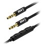Audio kabel AlzaPower AluCore Audio 3.5mm Jack 4P-TRRS (M) to 3.5mm Jack (M) 1m černý - Audio kabel