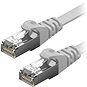 Síťový kabel AlzaPower Patch CAT6 FTP Flat 3m šedý - Síťový kabel