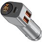 Nabíječka do auta AlzaPower Car Charger P530 USB + USB-C Power Delivery šedá - Nabíječka do auta