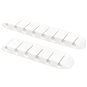 Organizér kabelů AlzaPower Long Cable Clips 2 pcs bílé - Organizér kabelů