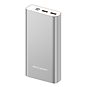 AlzaPower Metal 20000mAh Fast Charge + PD3.0 stříbrná - Powerbanka