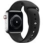 Řemínek Eternico Essential pro Apple Watch 42mm / 44mm / 45mm / Ultra 49mm solid black velikost S-M - Řemínek