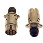 ACI zástrčka 7 pin 12V hliník JAEGER - Zástrčka tažného zařízení