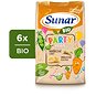Křupky pro děti Sunar BIO Party mix, hráškové a mrkvové dětské křupky 6× 45 g - Křupky pro děti