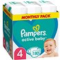 PAMPERS Active Baby vel. 4, Monthly Pack 180 ks - Jednorázové pleny