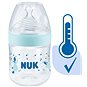 NUK Nature Sense kojenecká láhev s kontrolou teploty 150 ml tyrkys - Kojenecká láhev
