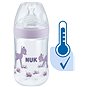 NUK Nature Sense kojenecká láhev s kontrolou teploty 260 ml fialová - Kojenecká láhev