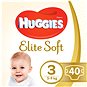 HUGGIES Elite Soft vel. 3 (40 ks) - Jednorázové pleny
