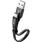 Baseus Nimble Series plochý nabíjecí / datový kabel USB-C 23cm, černá - Datový kabel