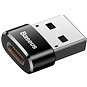 Baseus adaptér USB samec na USB-C samice 5A, černá - Redukce