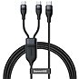 Baseus Flash Series Fast Charging Data Cable Type-C to Dual USB-C 100W 1.5m Black - Datový kabel