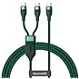 Baseus Flash Series Fast Charging Data Cable Type-C to Dual USB-C 100W 1.5m Green - Datový kabel