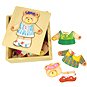 Dřevěné oblékací puzzle v krabičce - Paní Medvědice - Puzzle