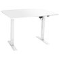 Výškově nastavitelný stůl AlzaErgo Table ET2.1 bílý + deska TTE-03 160x80cm bílý laminát - Výškově nastavitelný stůl