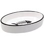 Miska pro kočky MAGIC CAT Miska keramická ovál s rybkou 16 × 11 × 3 cm - Miska pro kočky