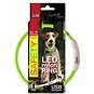 Obojek pro psy DOG FANTASY obojek LED nylon zelený 45 cm - Obojek pro psy